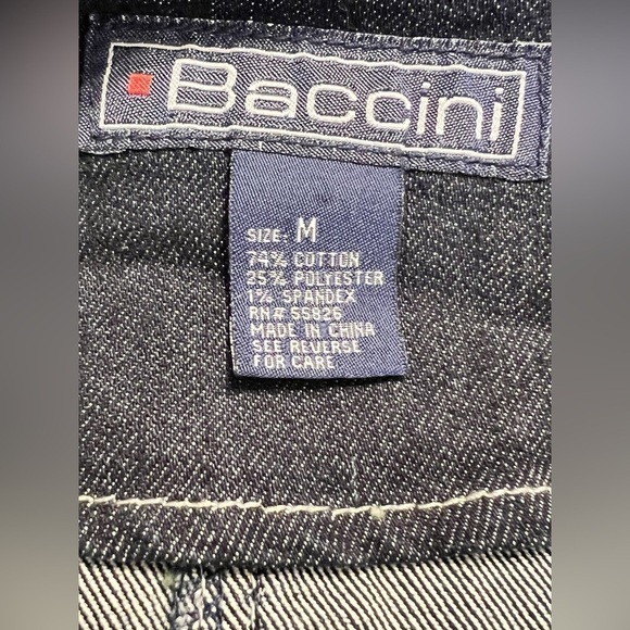 Baccini Denim Jacket with Metal Accents Women’s Size Medium - Picture 6 of 11